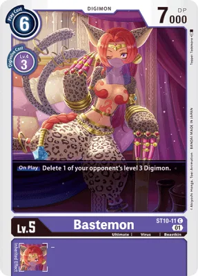 Bastemon, Digimon card ST10-11