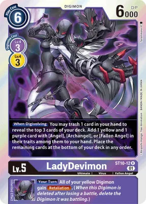 LadyDevimon, Digimon card ST10-12