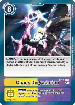Chaos Degradation, Digimon card ST10-14