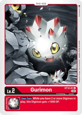 Gurimon, Digimon card ST12-01