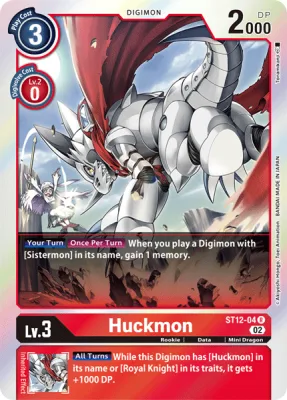 Huckmon, Digimon card ST12-04