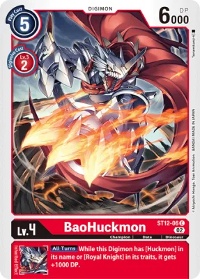 BaoHuckmon, Digimon card ST12-06