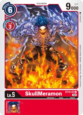 SkullMeramon, Digimon card ST12-07