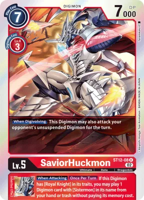 SaviorHuckmon, Digimon card ST12-08