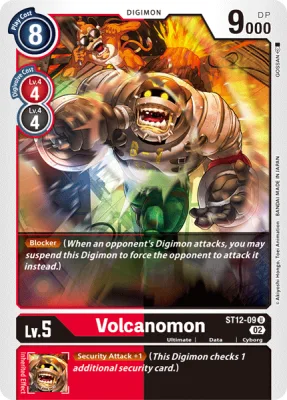 Volcanomon, Digimon card ST12-09