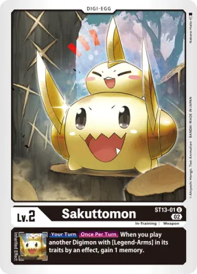 Sakuttomon, Digimon card ST13-01