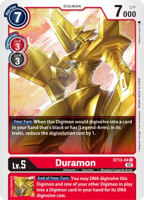 Duramon, Digimon card ST13-04