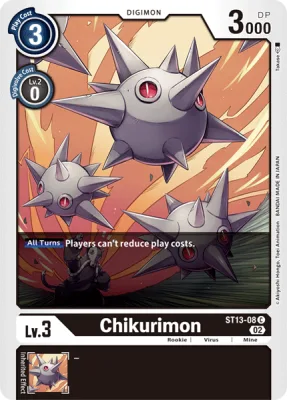 Chikurimon, Digimon card ST13-08