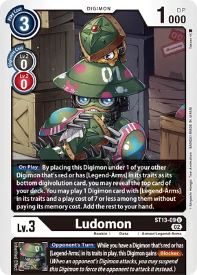 Ludomon, Digimon card ST13-09