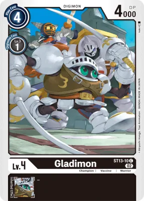 Gladimon, Digimon card ST13-10
