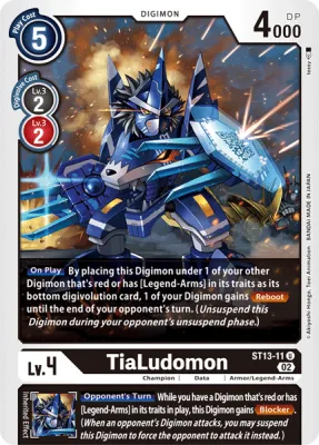 TiaLudomon, Digimon card ST13-11