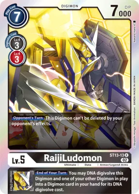 RaijiLudomon, Digimon card ST13-13