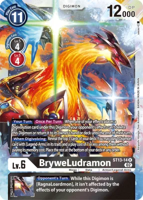 BryweLudramon, Digimon card ST13-14
