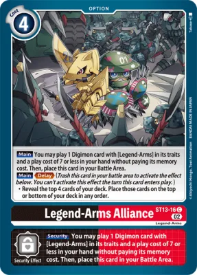 Legend-Arms Alliance, Digimon card ST13-16