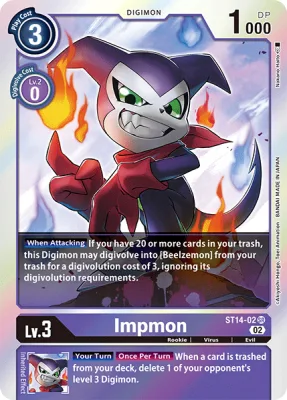 Impmon, Digimon card ST14-02