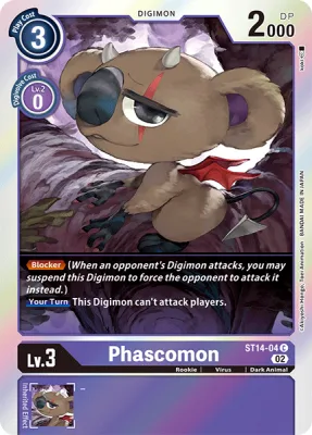 Phascomon, Digimon card ST14-04