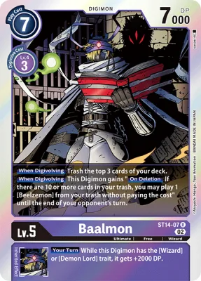 Baalmon, Digimon card ST14-07