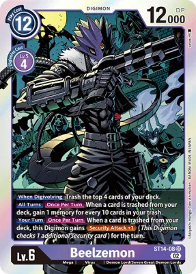 Beelzemon, Digimon card ST14-08