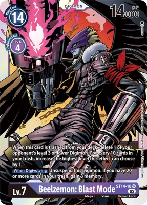 Beelzemon: Blast Mode, Digimon card ST14-10