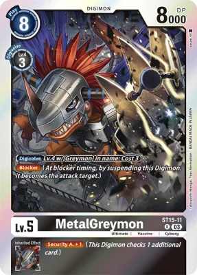 MetalGreymon, Digimon card ST15-11