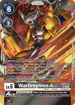 WarGreymon ACE, Digimon card ST15-12
