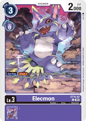 Elecmon, Digimon card ST16-02