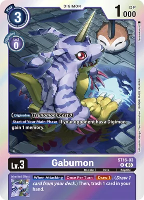 Gabumon, Digimon card ST16-03
