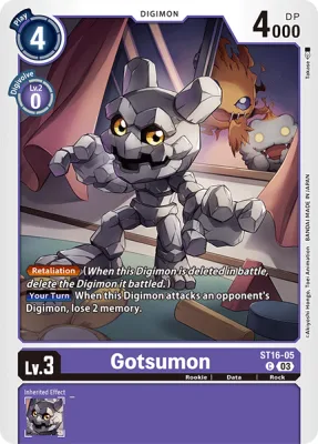 Gotsumon, Digimon card ST16-05