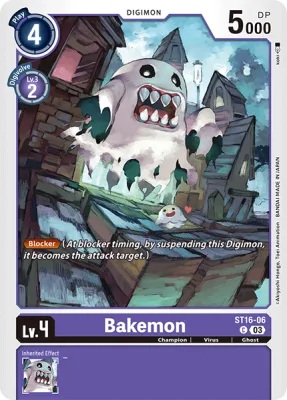 Bakemon, Digimon card ST16-06
