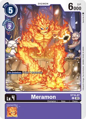 Meramon, Digimon card ST16-07