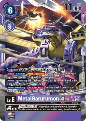 MetalGarurumon ACE, Digimon card ST16-12