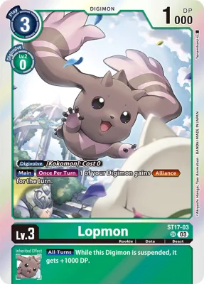 Lopmon, Digimon card ST17-03