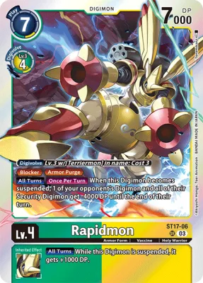 Rapidmon, Digimon card ST17-06