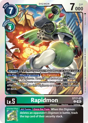 Rapidmon, Digimon card ST17-07
