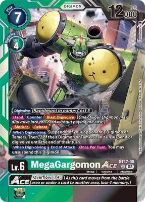 MegaGargomon ACE, Digimon card ST17-08