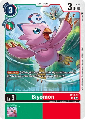 Biyomon, Digimon card ST18-02