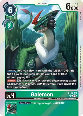 Galemon, Digimon card ST18-08