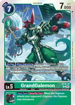 GrandGalemon, Digimon card ST18-10