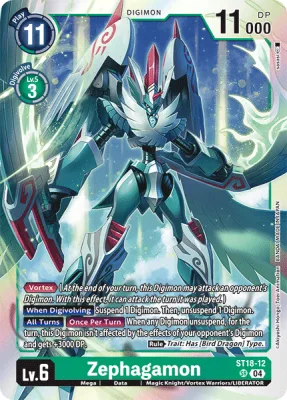 Zephagamon, Digimon card ST18-12