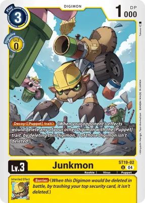 Junkmon, Digimon card ST19-02