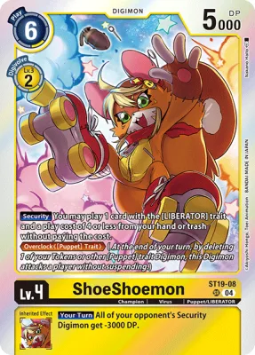 ShoeShoemon, Digimon card ST19-08