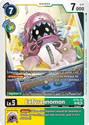 ExTyrannomon, Digimon card ST19-10
