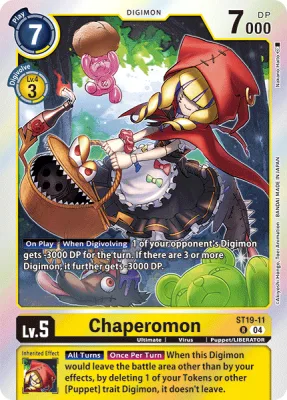 Chaperomon, Digimon card ST19-11