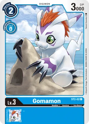 Gomamon, Digimon card ST2-02