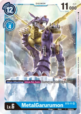 MetalGarurumon, Digimon card ST2-11