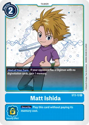 Matt Ishida, Digimon card ST2-12