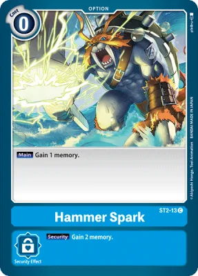 Hammer Spark, Digimon card ST2-13