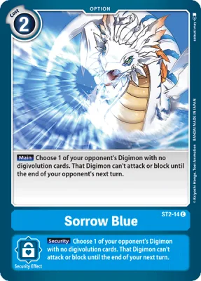 Sorrow Blue, Digimon card ST2-14