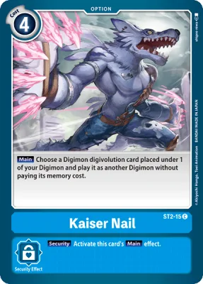 Kaiser Nail, Digimon card ST2-15