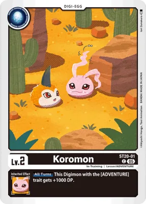 Koromon, Digimon card ST20-01